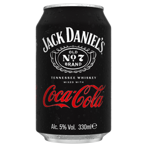 Alk. kokt. JACK DANIEL'S & COLA, 5 %, 0,33 l