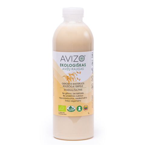 Ekologiškas avižų raugas AVIZO, 1 l