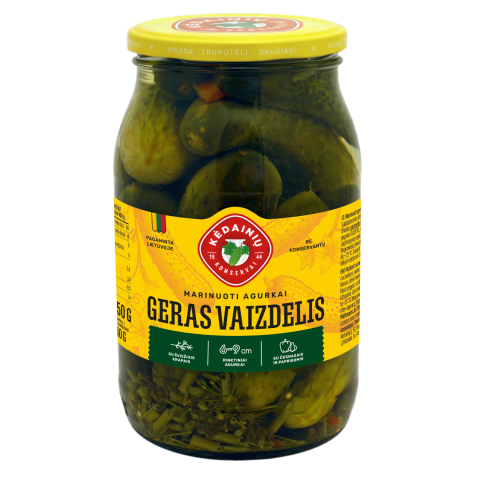 Mar. KKF agurkai GERAS VAIZDELIS, 850g / 440g