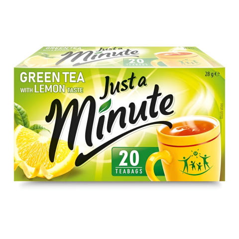 Zaļā tēja Just a Minute ar citronu 20x1,4g