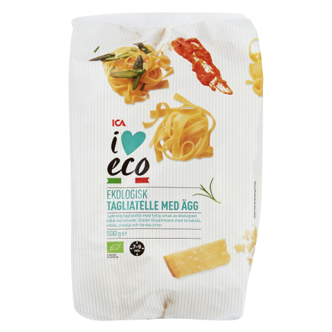 TAGLIATELLE kiaušin. makaronai ICA ECO, 500 g