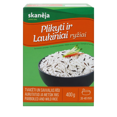 Plikyti ir laukiniai ryžiai SKANĖJA, 400 g