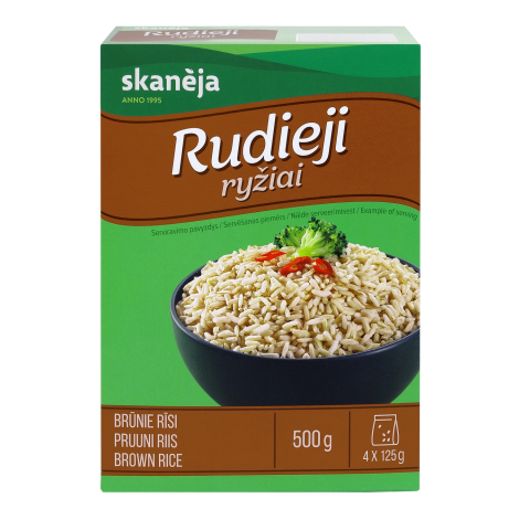 Rudieji ryžiai SKANĖJA, 500 g