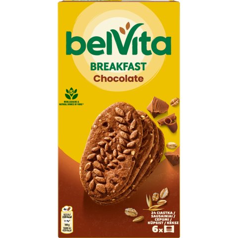 Kakav. sausainiai su šok. gab. BELVITA, 300 g