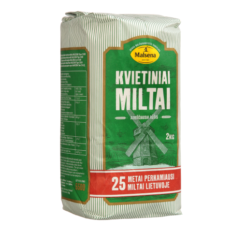 Kvietiniai miltai MALSENA, 2 kg