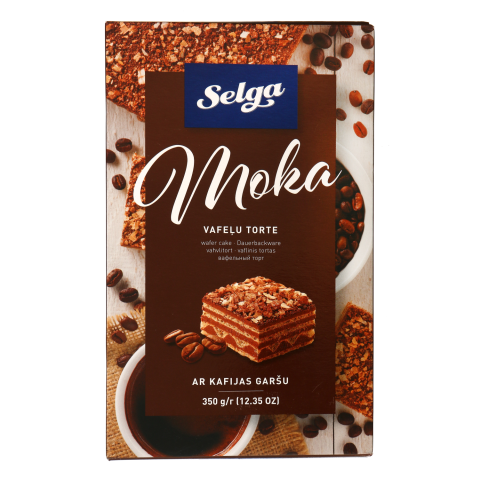 Vaflių tortas SELGA MOKA, 350 g