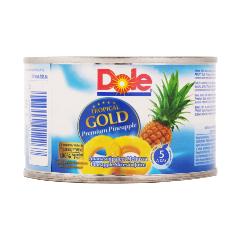 Ananasų griežinėliai sultyse, DOLE, 227g/139g