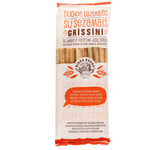 Duonos lazdelės su sezamais GRISSINI,125g