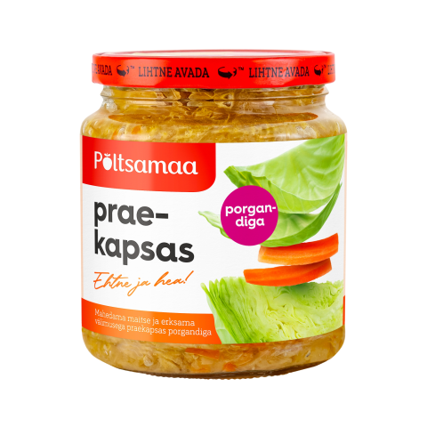 Praekapsas porgandiga Põltsamaa 520g