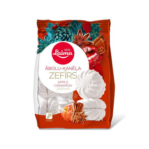 Zefyrai obuolių ir cinamono sk. LAIMA, 200 g