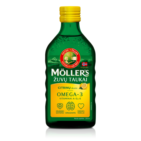 Citrinų skonio žuvų taukai MOLLERS, 250ml