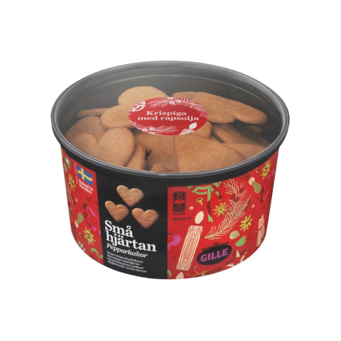 Imbieriniai sausainiai GILLE ŠIRDELĖS, 425 g
