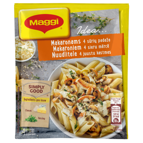 Ruoš. makaronams 4 sūrių pad., MAGGI IDEA 34g