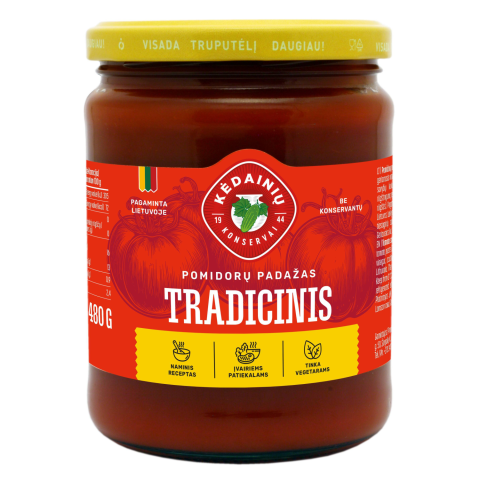 TRADICINIS pomidorų padažas, 480g