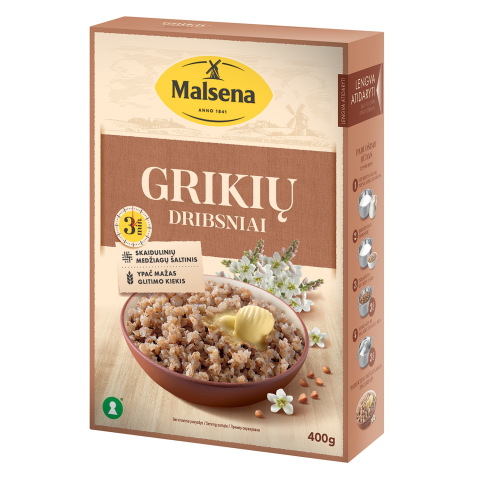 Grikių dribsniai MALSENA, 3 min., 400 g