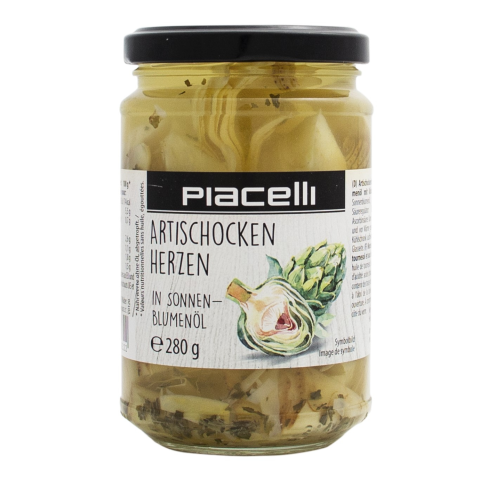 Artišokid õlis marineer. Piacelli 280g/151g