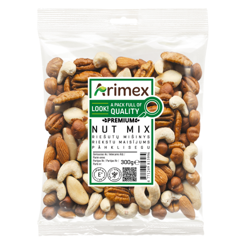 Riešutų mišinys ARIMEX PREMIUM, 300g