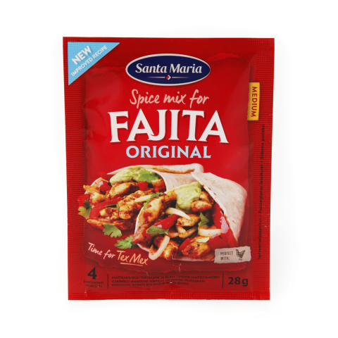 Prieskonių mišinys SANTA MARIA FAJITA, 28g