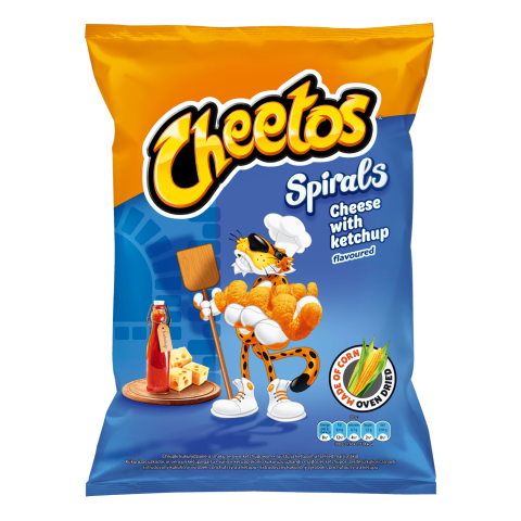 Keč.sūrio sk. užkandis CHEETOS SPIRALS, 145g