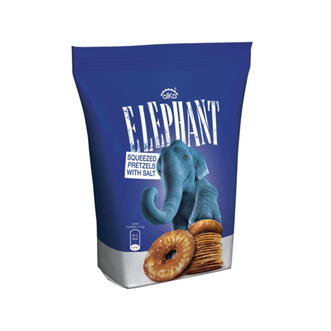 Traškūs krekeriai su druska ELEPHANT, 80 g