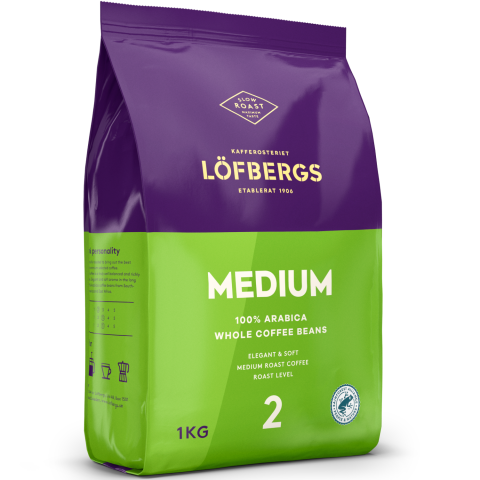 Kohvioad keskmine röst Lofbergs 1kg