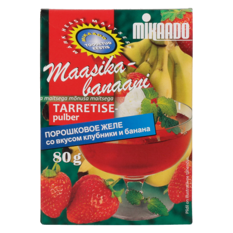 Tarretisepulber maasika-banaani Mikaado 85g