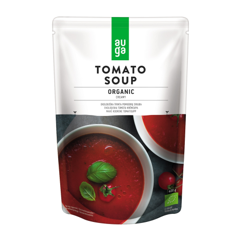 Ekologiška trinta pomidorų sriuba AUGA, 400 g