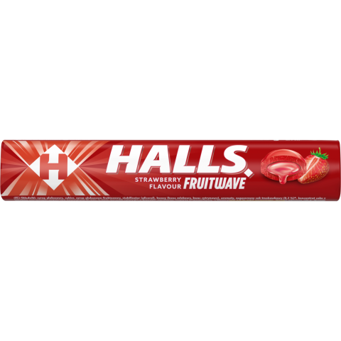 Braškių skonio ledinukai HALLS, 45g