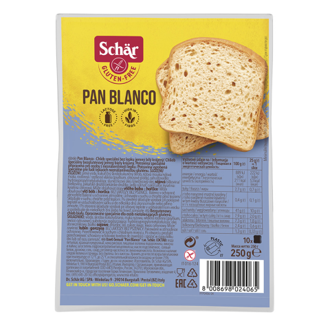 Raik. duona be glit. SCHAR PAN BLANCO, 250g