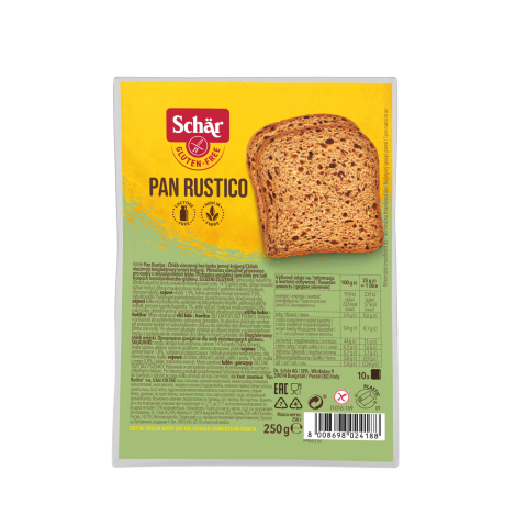 Raikyta duona SCHAR PAN RUSTICO, 250 g