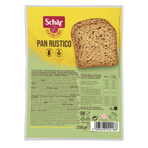 Raik. duona be glit. SCHAR PAN RUSTICO, 250 g