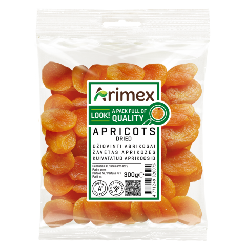 Džiovinti abrikosai ARIMEX, 300g