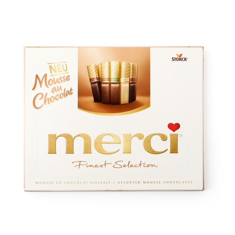 Šokolādes konfektes Merci mousse izlase 210g
