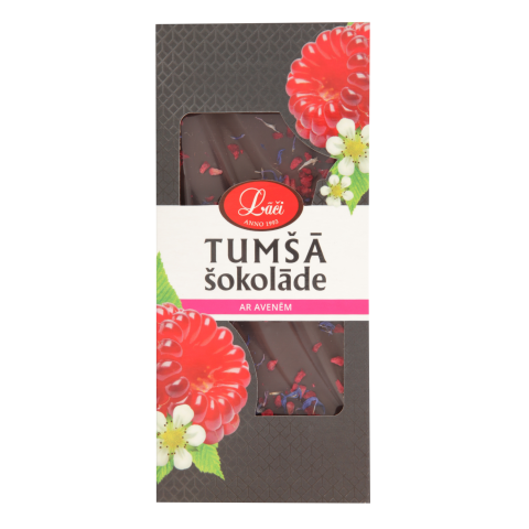 Tumšā šokolāde Lāči ar avenēm 80g