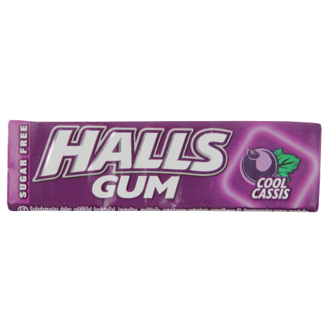 Kramtomoji guma HALLS COOL CASSIS, 14 g
