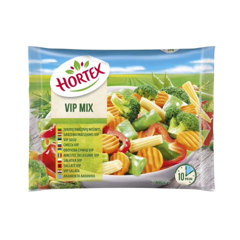 Šaldytų daržovių mišinys HORTEX VIP MIX, 400g