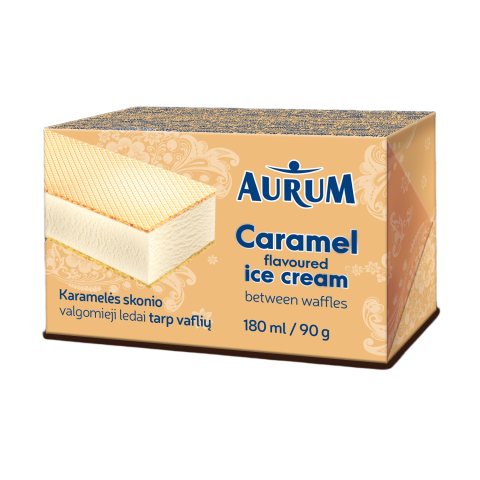 Karamel. sk. valg. ledai AURUM, 180 ml / 90 g