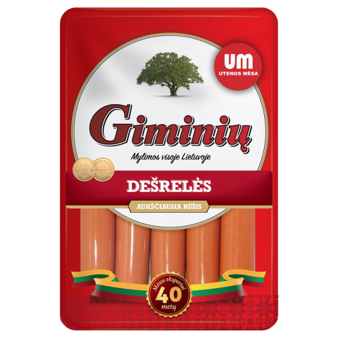 Virtos GIMINIŲ dešrelės, a.r., 260g