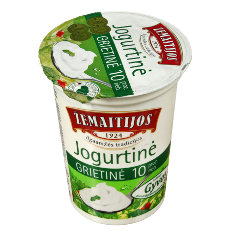 ŽEMAITIJOS jogurtinė grietinė, 10 %, 400 g