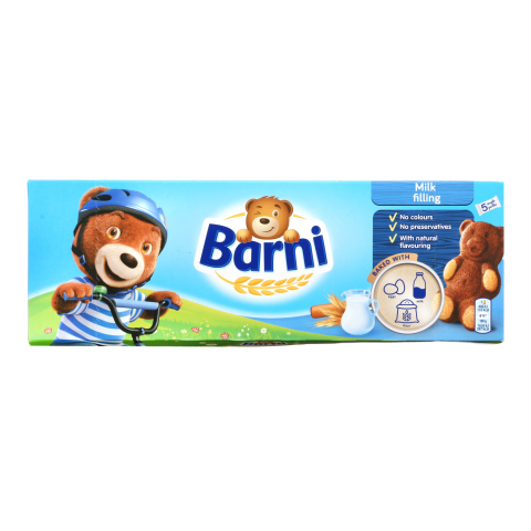 Pyragaičiai su pieno įdaru BARNI, 150 g