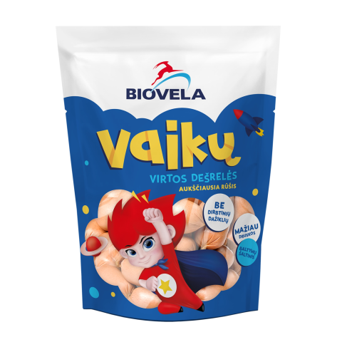 Virtos VAIKŲ dešrelės BIOVELA, a.r., 230g