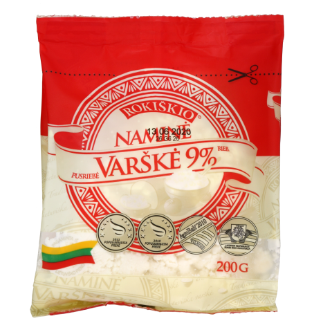 ROKIŠKIO NAMINĖ varškė, 9 %, 200 g