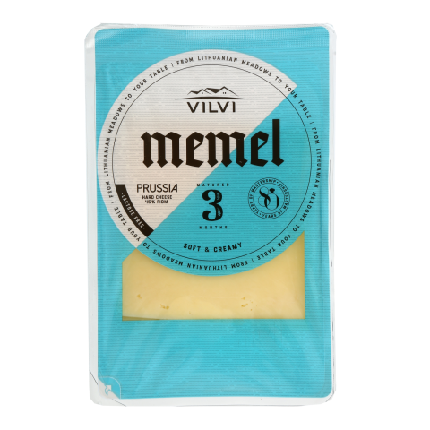 Kietasis sūris MEMEL PRUSSIA, 45% riek.,150 g