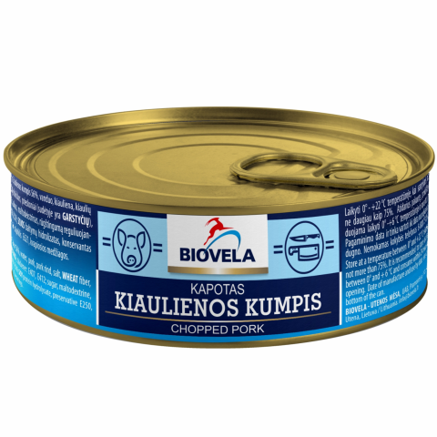 Kapotas kiaulienos kumpis BIOVELA, 240 g