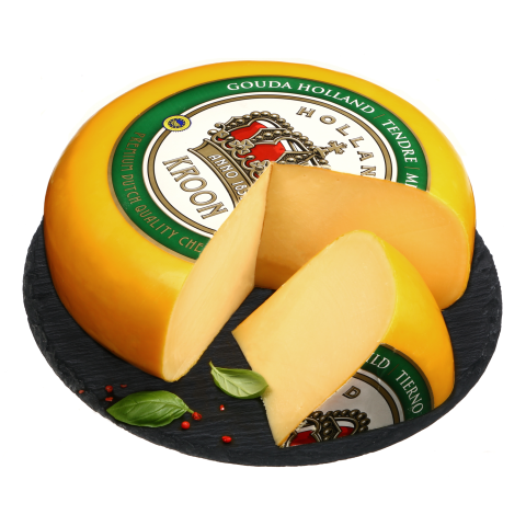 Olandiškas pus. kietas sūris GOUDA , 48 %,1kg