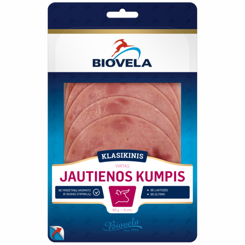 Virt. jautienos kumpis gr. BEEF HAM, Ir.,90g