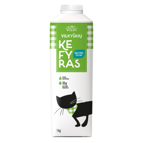 VILKYŠKIŲ kefyras, 2,5 % rieb., 1 kg