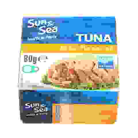 Tunas saulėgrąžų aliejuje SUN & SEA, 80 g