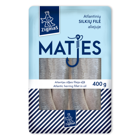 Silkių filė aliejuje ZIGMAS MATES, 400 g