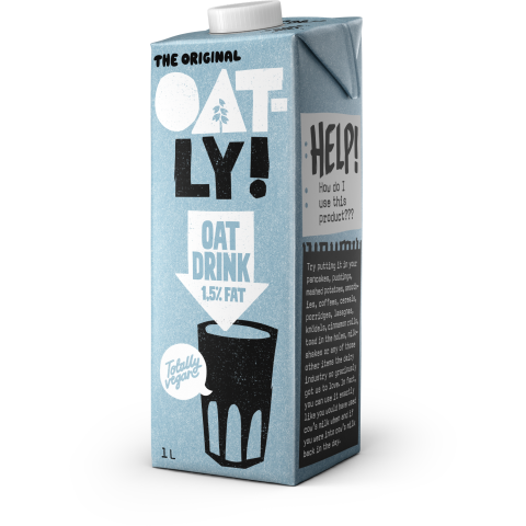 Avižų gėrimas OATLY, 1,5 % rieb., 1 l